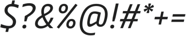 Ways Regular Italic otf (400) Font OTHER CHARS