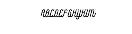 WaffleLatte-Italic.ttf Font UPPERCASE