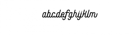 WaffleLatte-Italic.ttf Font LOWERCASE