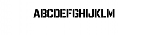 Wargate-ExtraBold.otf Font UPPERCASE