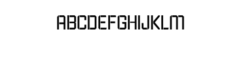 Wargate-Light.otf Font LOWERCASE