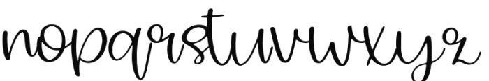 Wander Full Regular Font LOWERCASE