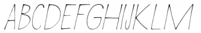 Wayang Italic Font UPPERCASE