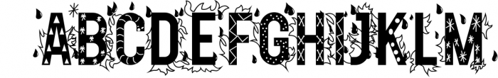 Water and Flames Font UPPERCASE