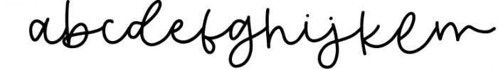 Wavelength Script Font LOWERCASE