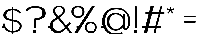 WABECO Regular Font OTHER CHARS