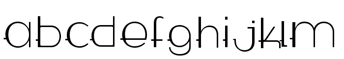 WABECO Thin Font LOWERCASE