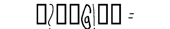 WANNABE Font OTHER CHARS