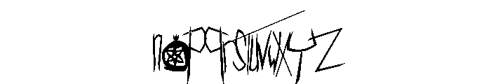 WaXMELl AmOTS Font LOWERCASE