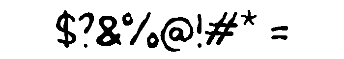 Wadaron Font OTHER CHARS