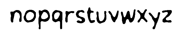 Wadaron Font LOWERCASE