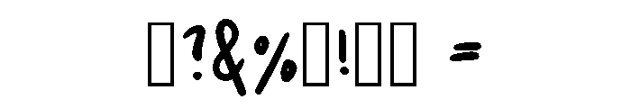 Wadiah Script Regular Font OTHER CHARS