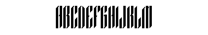 Waffelstein-Stencil Font UPPERCASE