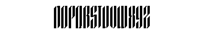 Waffelstein-Stencil Font UPPERCASE