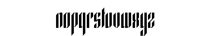 Waffelstein-Stencil Font LOWERCASE