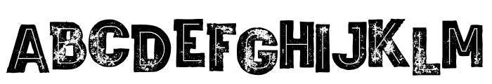 Wagoon Bold Inline Grunge Font UPPERCASE