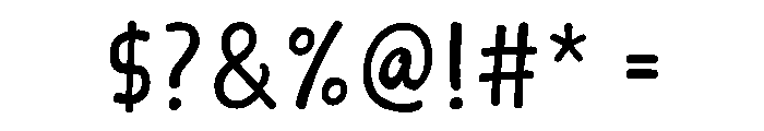 Wait Notes Font OTHER CHARS