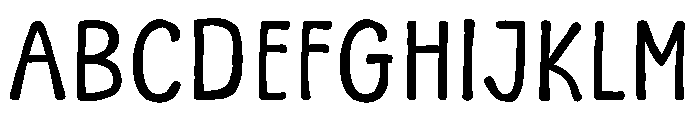 Wait Notes Font UPPERCASE