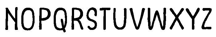 Wait Notes Font UPPERCASE