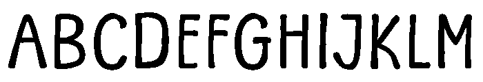 Wait Notes Font LOWERCASE
