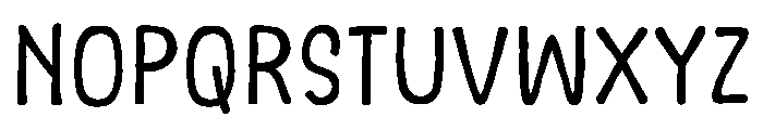 Wait Notes Font LOWERCASE