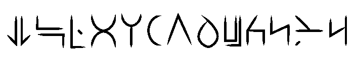 Wakanda Forever Regular Font LOWERCASE
