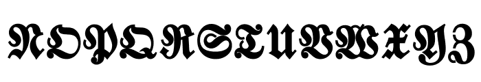 Walbaum-Fraktur-Bold Font UPPERCASE