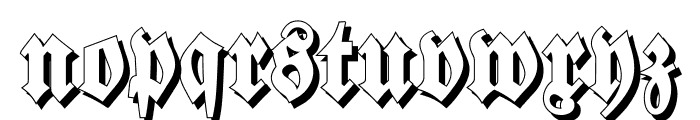 Walbaum-Fraktur-ShadowBold Font LOWERCASE