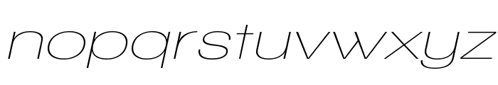 Walkway Oblique Expand  Font LOWERCASE