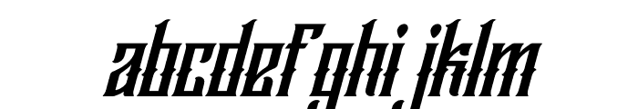 Wallrous Italic Font LOWERCASE