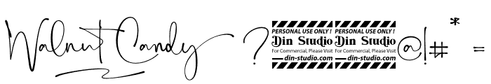 Walnut Candy personal use Font OTHER CHARS
