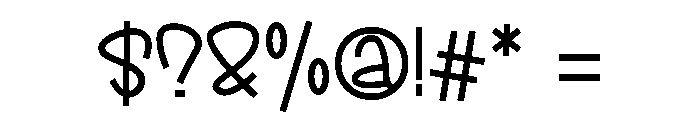 Waloh Regular Font OTHER CHARS