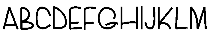 Waloh Regular Font UPPERCASE