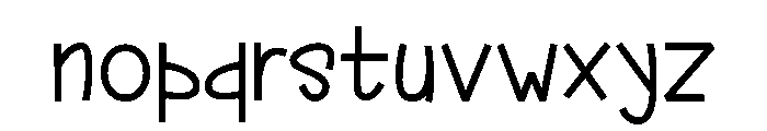 Waloh Regular Font LOWERCASE