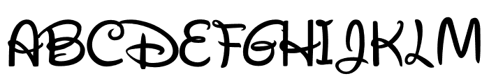 Waltograph Font UPPERCASE