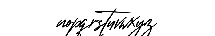 Wanted Signature Font LOWERCASE