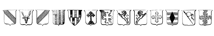 Wappen Font UPPERCASE