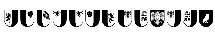 Wappen Font LOWERCASE