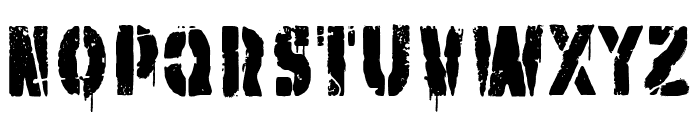 War Machine Stencil Font UPPERCASE