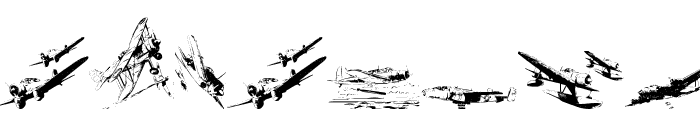 WarIIWarplanes Font LOWERCASE