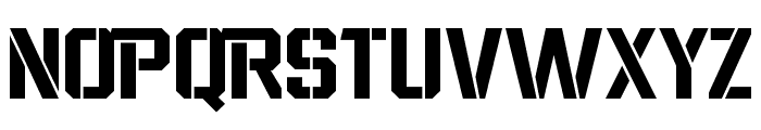 Wargate Normal-Regular Font UPPERCASE