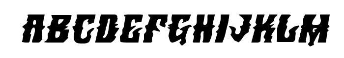 Warlock's Ale Expanded Italic Font LOWERCASE
