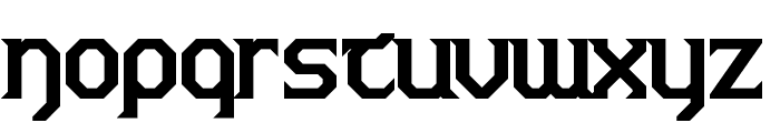 Warlords Bold Font LOWERCASE