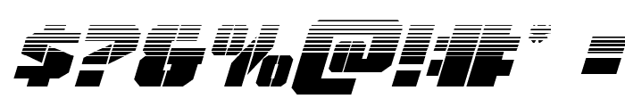 Warp Thruster Half-Tone Italic Font OTHER CHARS