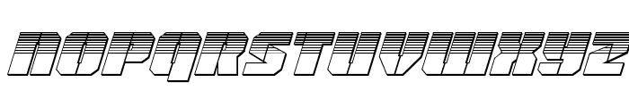 Warp Thruster Platinum Italic Font UPPERCASE