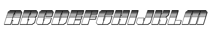 Warp Thruster Platinum Italic Font LOWERCASE