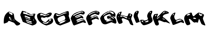 Warped Greased Monkey Font UPPERCASE
