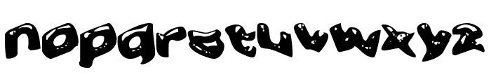 Warped Greased Monkey Font LOWERCASE