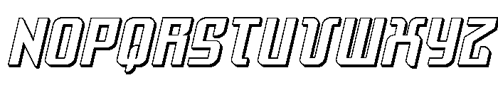 Warriatron 3D Font UPPERCASE