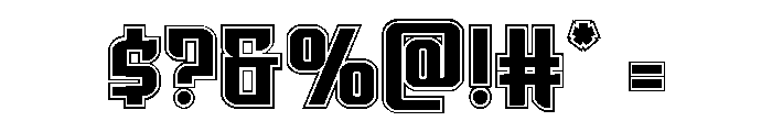 Warriatron Academy Straight Font OTHER CHARS
